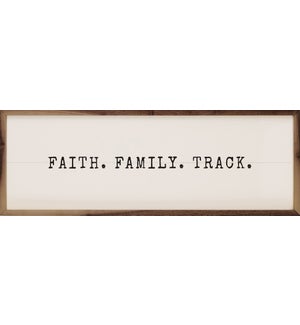 Faith Family Track White